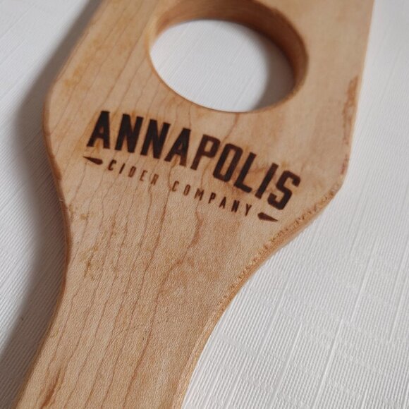 ANNAPOLIS Cider Company Flight Glasses and Paddle Four Glasses Weighted Base - Picture 4 of 5